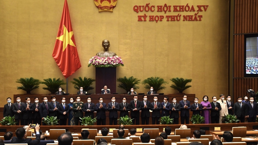 Quốc hội phê chuẩn 4 Phó Thủ tướng, 22 Bộ trưởng, trưởng ngành nhiệm kỳ 2021-2026